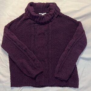Seven7 cowl neck chenille sweater